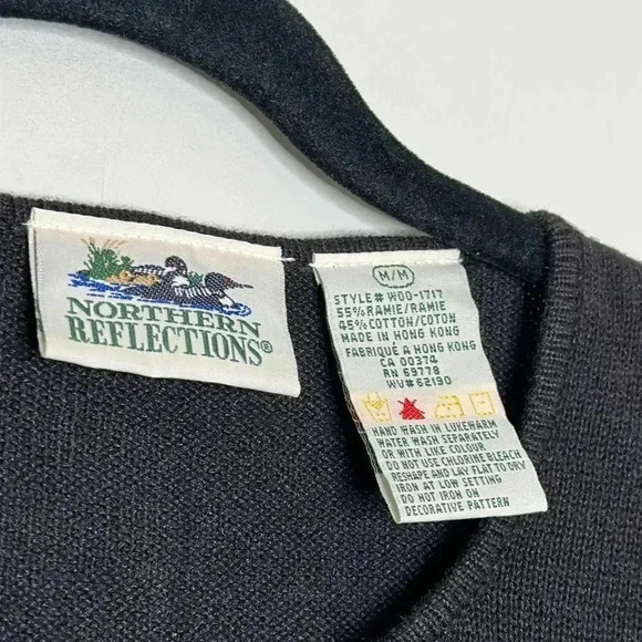 Northern Reflection Black Cardigan With Knit Details - Picture 5 of 8